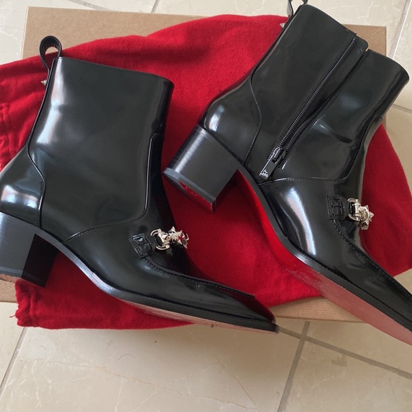 Christian Louboutin Spike Decor Ankle Boots - Picture 3 of 4